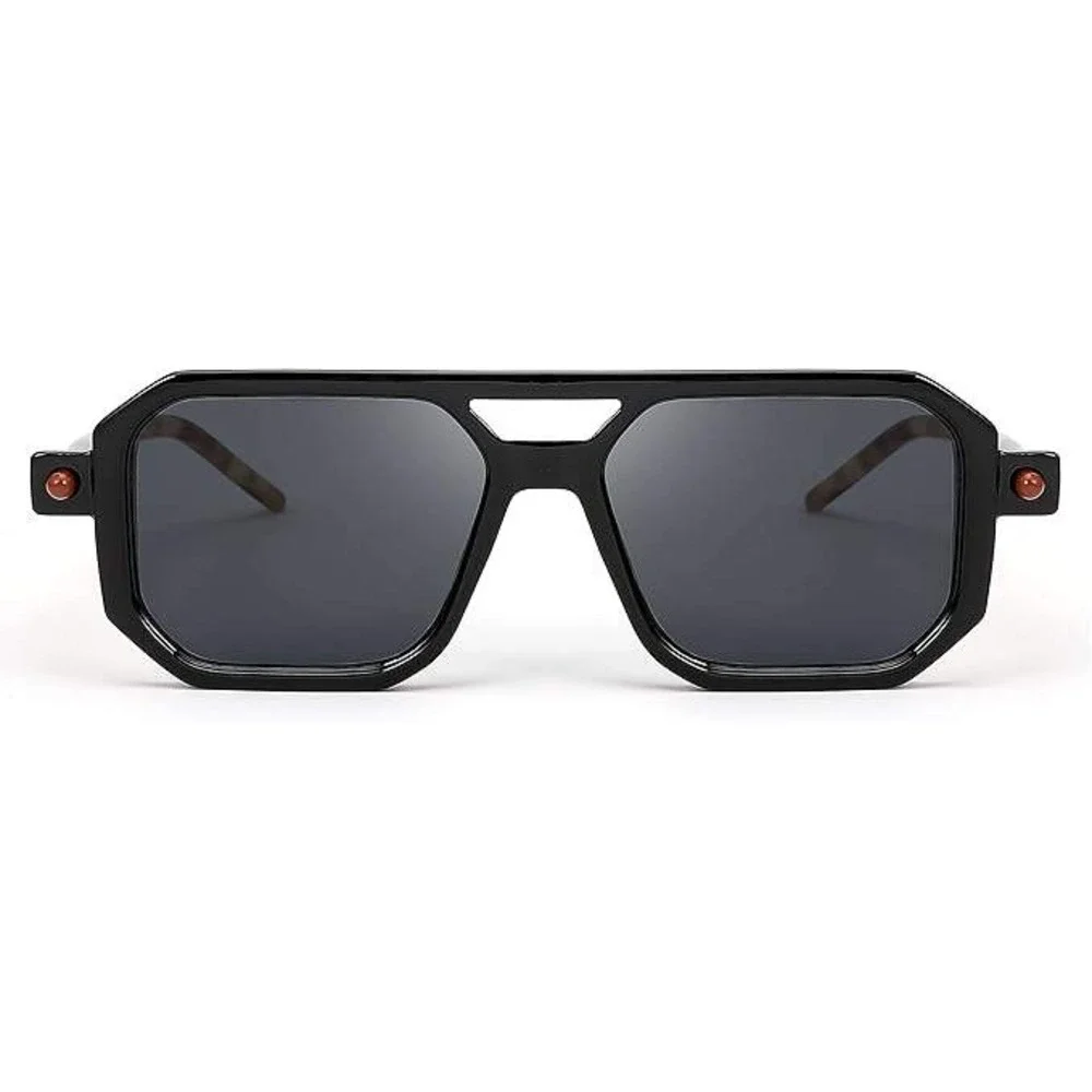 Men Sunglasses Streetwear Outdoor UV400 Sun Protection Classic Dark Black‎ Lens